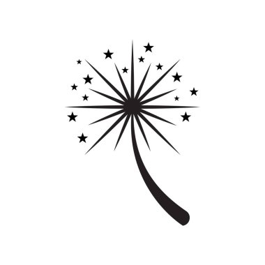 havai fişek logo vektör şablonu tasarımı