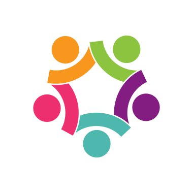 Evlat Edinme ve Toplum Bakımı Logo şablonu vektörü