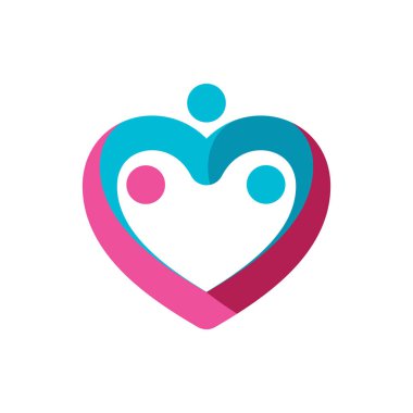 Evlat Edinme ve Toplum Bakımı Logo şablonu vektörü