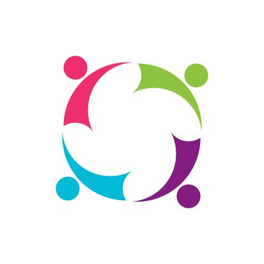 Evlat Edinme ve Toplum Bakımı Logo şablonu vektörü