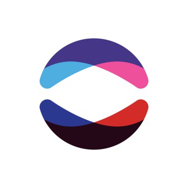 daire logo vektör şablonu çizimi