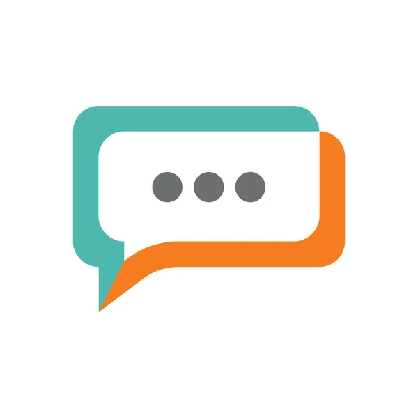 Communicatie Chat Logo Vector Illustratie — Stockvector
