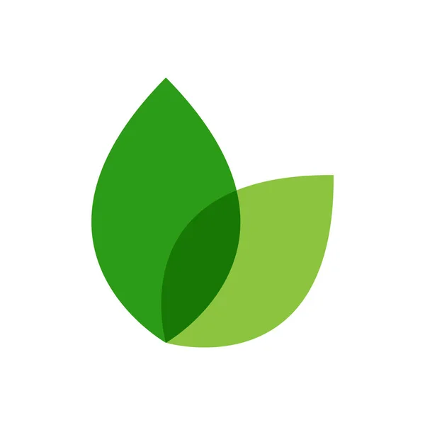 Gröna Blad Logotyp Ekologi Natur Element Vektor Ikon Vektorgrafik