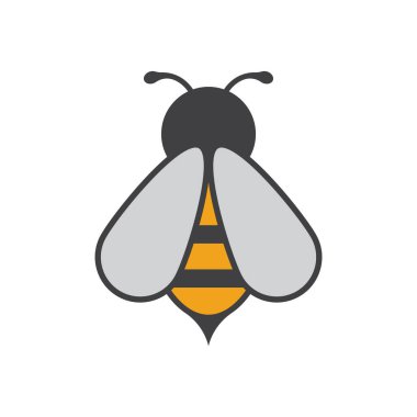 Arı Logo Şablonu vektör çizimi tasarımı