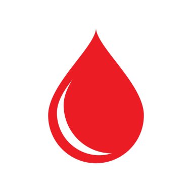 Kan çizimi logo vektör şablonu tasarımı