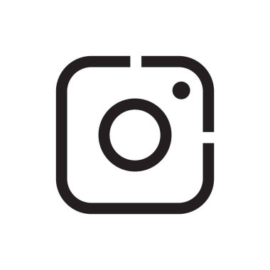 Kamera simgesi vektör şablon çizim tasarımı