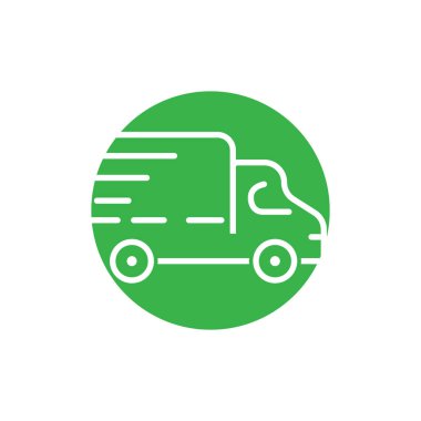 kamyon logo vektör illüstrasyon tasarımı