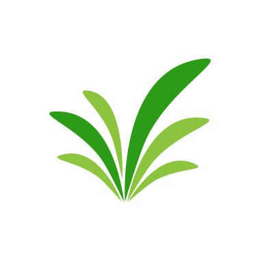 Yeşil çimenler. Bahar. Gazon. Vektör simgesi. web sürümü.