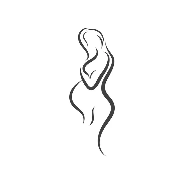 妊娠中のベクターロゴデザインマザーテンプレート ベクターグラフィックス