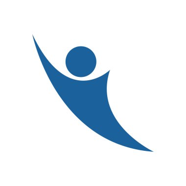 Sağlıklı yaşam logosu vektör şablonu çizimi