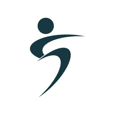 Sağlıklı yaşam logosu vektör şablonu çizimi