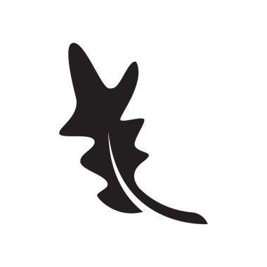 Meşe yaprağı Sonbahar ikon vektör tasarım şablonu