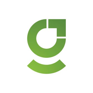 G Harfi şablon vektör simgesi tasarımı 