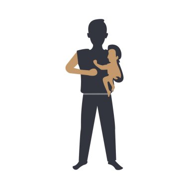 Babalar günü mutlu vektör şablonu resimleme simgesi