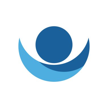 Sağlıklı Yaşam İnsanları Logosu vektör simgesini şablonladı