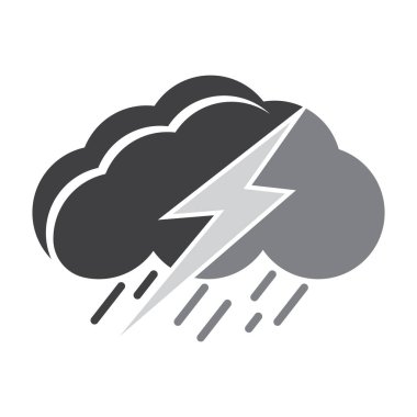 Modern konsept olan yağmur logosu tasarımı: Basit yağmur logosu: 124; premium vektör