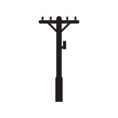 güç direği logo vektör çizimi