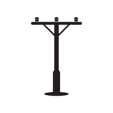 güç direği logo vektör çizimi