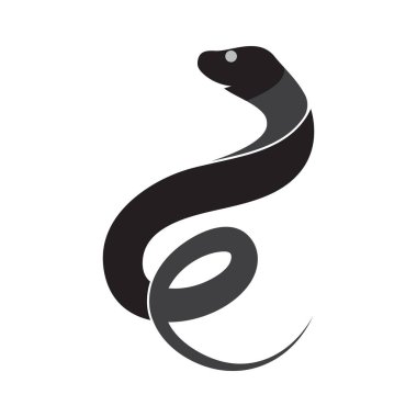 Düz stil Caduceus yılan simgeleri. Tıp merkezi, eczane, tıbbın popüler sembolleri olan hastane.