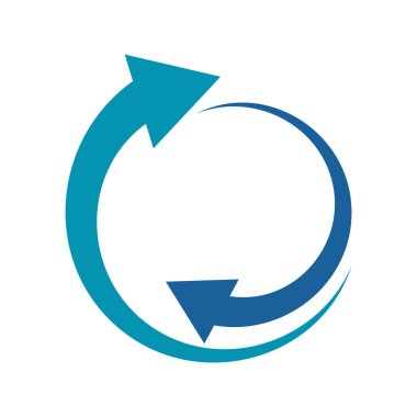 Çember logo vektör şablonu çizim tasarımı