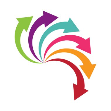 Çember logo vektör şablonu çizim tasarımı