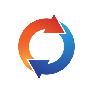 Çember logo vektör şablonu çizim tasarımı