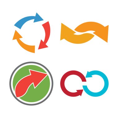 Çember logo vektör şablonu çizim tasarımı
