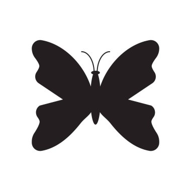 Güzellik Kelebeği Logo Şablonu Vektör simgesi tasarımı