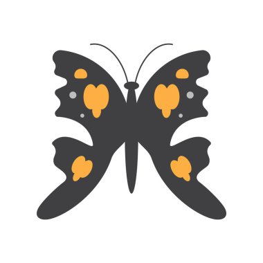 Güzellik Kelebeği Logo Şablonu Vektör simgesi tasarımı