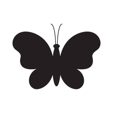 Güzellik Kelebeği Logo Şablonu Vektör simgesi tasarımı