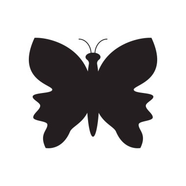 Güzellik Kelebeği Logo Şablonu Vektör simgesi tasarımı