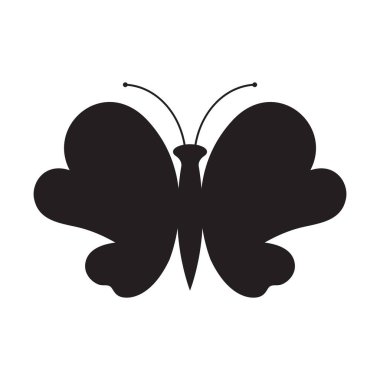 Güzellik Kelebeği Logo Şablonu Vektör simgesi tasarımı