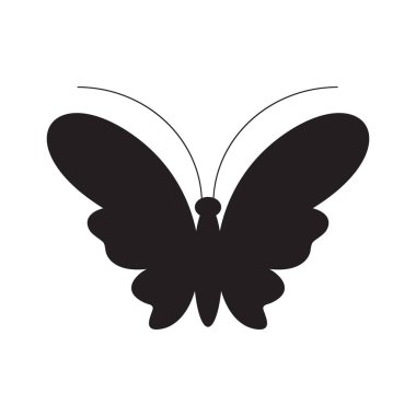 Güzellik Kelebeği Logo Şablonu Vektör simgesi tasarımı