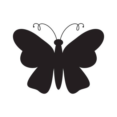 Güzellik Kelebeği Logo Şablonu Vektör simgesi tasarımı