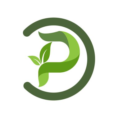 Eko Ağacı Yaprak Logo Şablonu simgesi