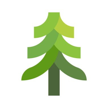 Çizgi film ağaçları ayırır. Çeşitli kozalaklı ya da yapraklı bitkiler