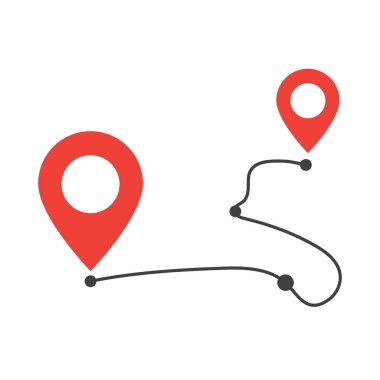 Konum noktası Logo şablon resimlemesi