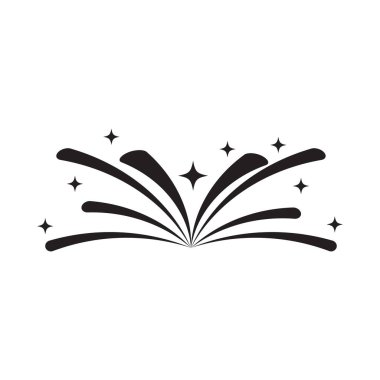 havai fişek logosu simge çizimi tasarımı