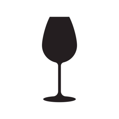 Şarap Glass Logo Şablonu Resim Tasarımı