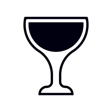 Şarap Glass Logo Şablonu Resim Tasarımı