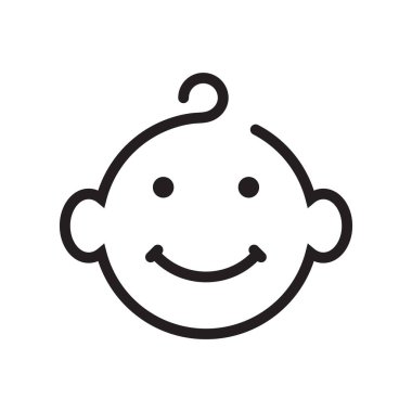 Bebek bakımı logosu vektör simgesi şablonu