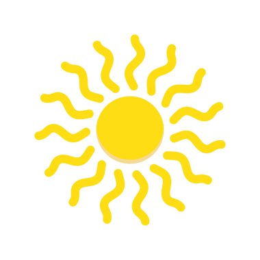 Güneş Logosu Simgesi Resim Tasarımı 