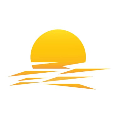 Güneş Logosu Simgesi Resim Tasarımı 