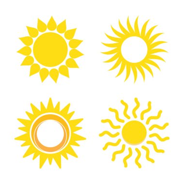 Güneş Logosu Simgesi Resim Tasarımı 