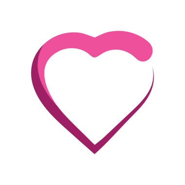 Sevgililer Günü Romantik Aşk Logosu Resim Tasarımı