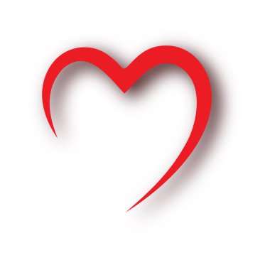 Sevgililer Günü Romantik Aşk Logosu Resim Tasarımı