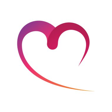 Sevgililer Günü Romantik Aşk Logosu Resim Tasarımı