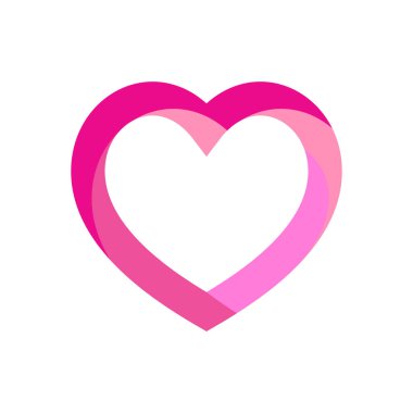 Sevgililer Günü Romantik Aşk Logosu Resim Tasarımı
