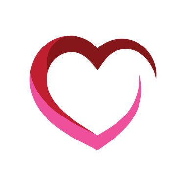 Sevgililer Günü Romantik Aşk Logosu Resim Tasarımı
