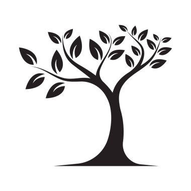 Ağaç logosu ekolojik büyüme vektör şablonu simgesi